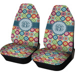 Retro Circles Car Seat Covers (Set of Two) (Personalized)