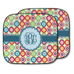 Retro Circles Car Sun Shade - Two Piece (Personalized)