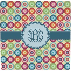 Retro Circles Ceramic Tile Hot Pad (Personalized)