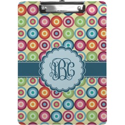 Retro Circles Clipboard (Personalized)