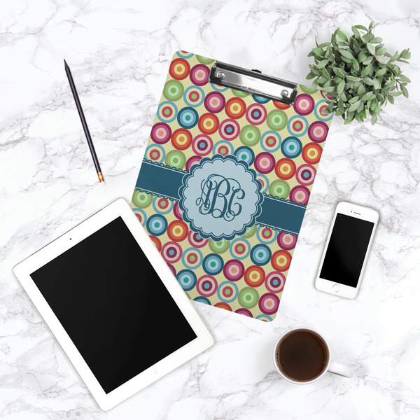 Retro Circles Clipboard - Lifestyle Photo