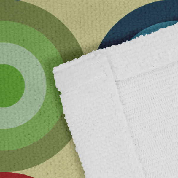 Retro Circles Close up of Fabric