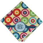 Retro Circles Cloth Dinner Napkin - Single w/ Monogram