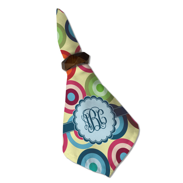 Retro Circles Cloth Napkins - Personalized Dinner (Folded in Ring) (MAIN)