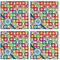 Retro Circles Cloth Napkins - Personalized Lunch (APPROVAL) Set of 4