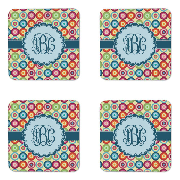 Retro Circles Coaster Set - APPROVAL