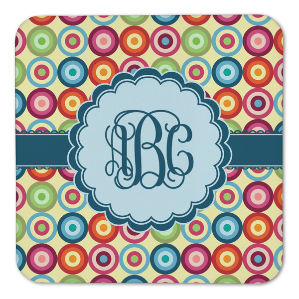 Retro Circles Coaster Set - FRONT (one)