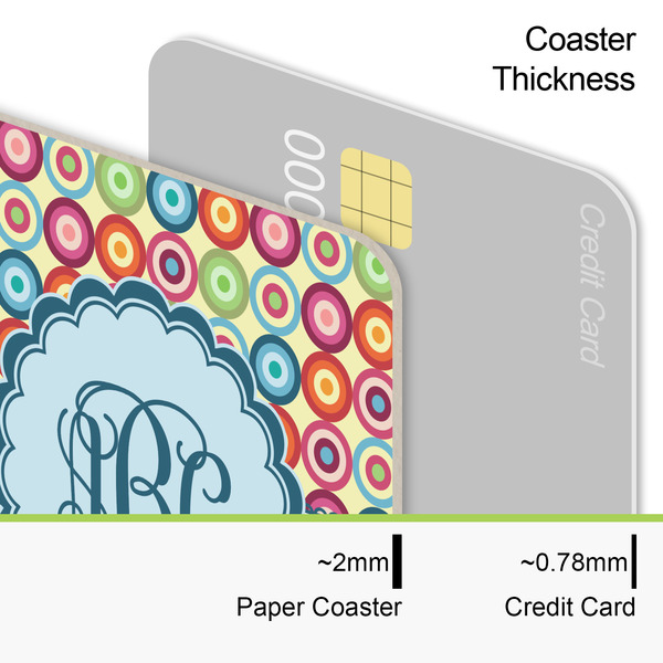 Retro Circles Coaster Thickness