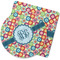 Retro Circles Rubber Backed Coaster (Personalized)