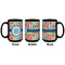 Retro Circles Coffee Mug - 15 oz - Black APPROVAL