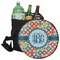 Retro Circles Collapsible Personalized Cooler & Seat