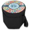 Retro Circles Collapsible Personalized Cooler & Seat (Closed)