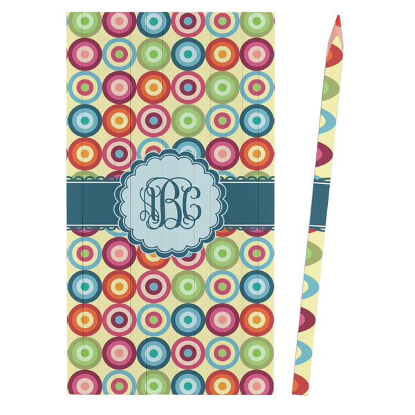 Retro Circles Colored Pencils - Front View