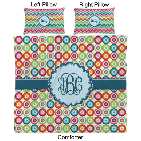 Retro Circles Comforter Set - King - Approval