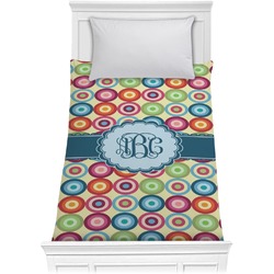 Retro Circles Comforter - Twin (Personalized)