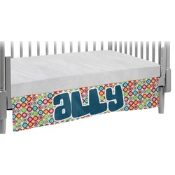 Retro Circles Crib Skirt (Personalized)