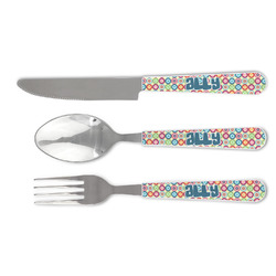 Retro Circles Cutlery Set (Personalized)