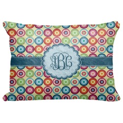 Retro Circles Decorative Baby Pillowcase - 16"x12" (Personalized)