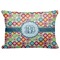 Retro Circles Decorative Baby Pillowcase - 16"x12" (Personalized)