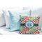 Retro Circles Decorative Pillow Case - LIFESTYLE 2
