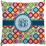 Retro Circles Decorative Pillow Case (Personalized)
