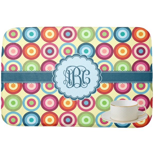Retro Circles Dish Drying Mat