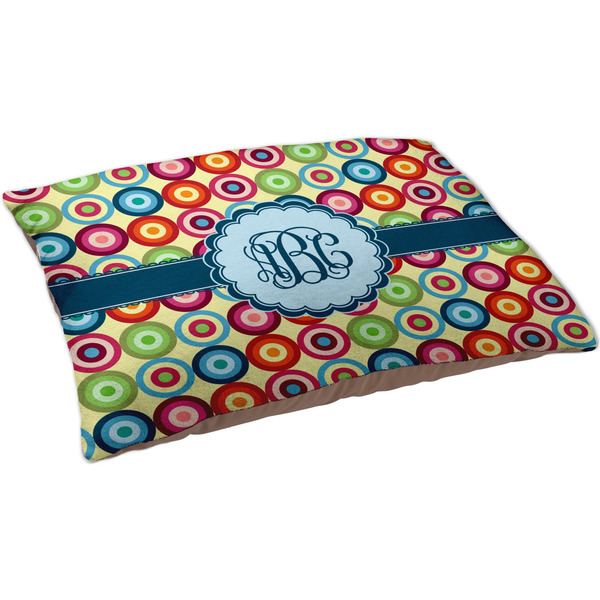 Retro Circles Dog Bed - Large