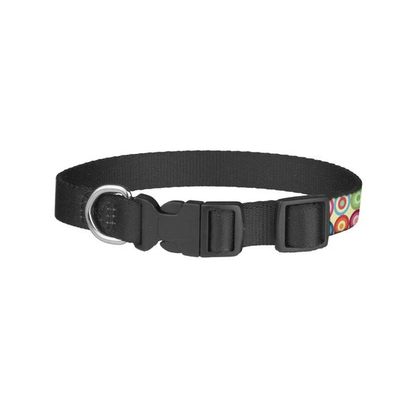 Retro Circles Dog Collar - Small - Back