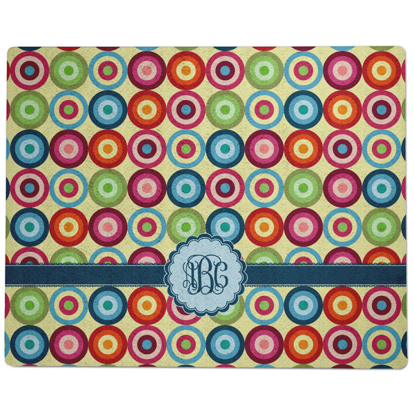 Retro Circles Dog Food Mat - Large without Bowls