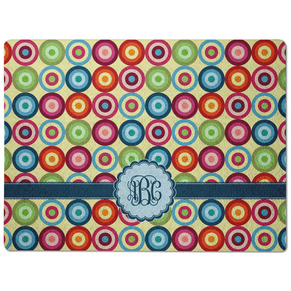 Retro Circles Dog Food Mat - Medium without bowls