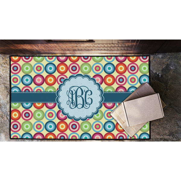 Retro Circles Door Mat - LIFESTYLE (Lrg)