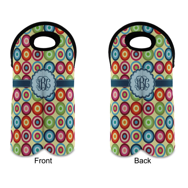 Retro Circles Double Wine Tote - APPROVAL (new)