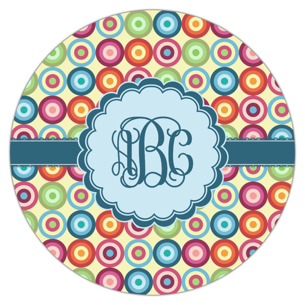 Retro Circles Drink Topper - Large - Single