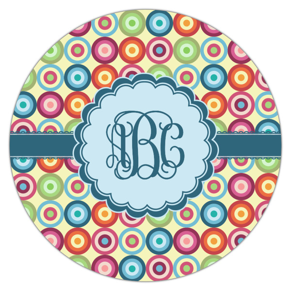 Retro Circles Drink Topper - Medium - Single