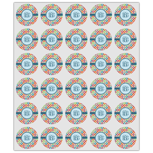 Retro Circles Drink Topper - XSmall - Set of 30