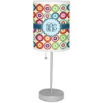 Retro Circles 7" Drum Lamp with Shade Polyester (Personalized)