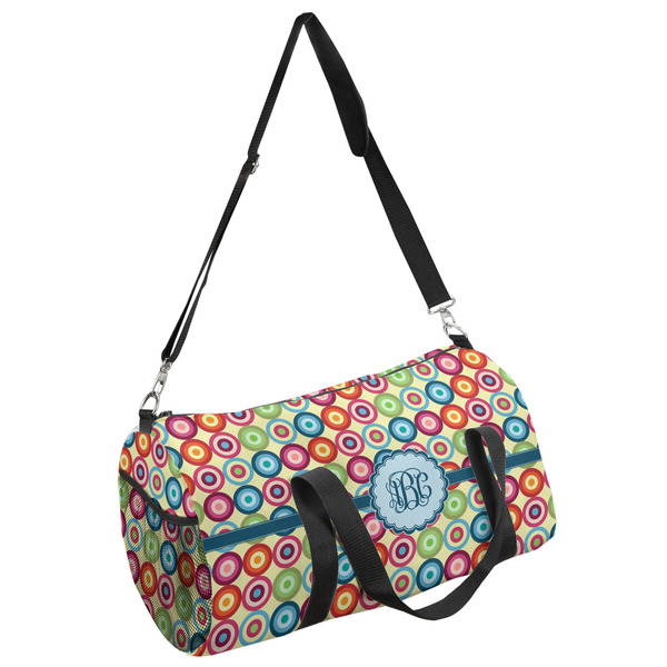 Custom Retro Circles Duffel Bag (Personalized)