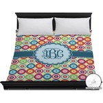 Retro Circles Duvet Cover - King (Personalized)