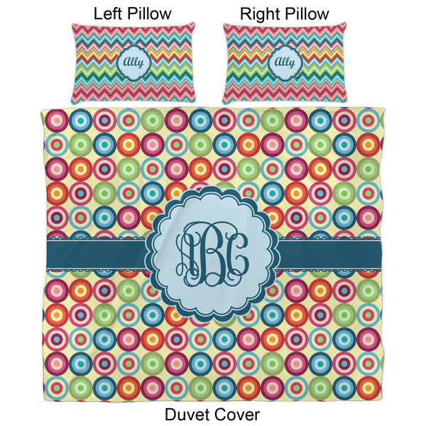 Retro Circles Duvet Cover Set - King - Approval