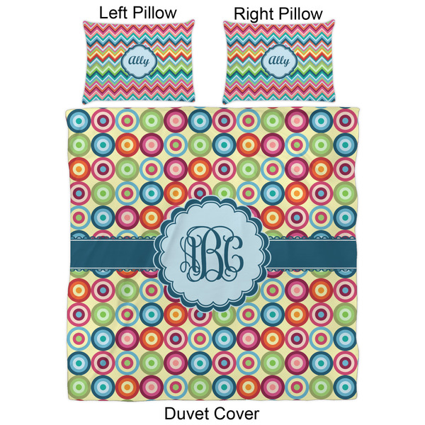 Retro Circles Duvet Cover Set - Queen - Approval