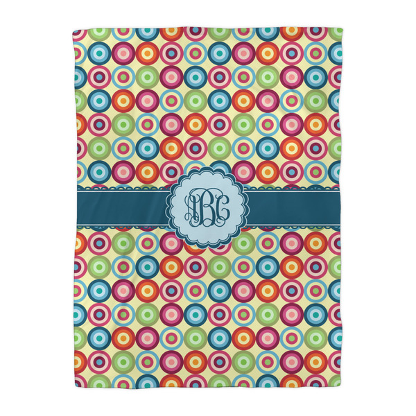 Retro Circles Duvet Cover - Twin XL - Front