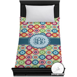 Retro Circles Duvet Cover - Twin XL (Personalized)