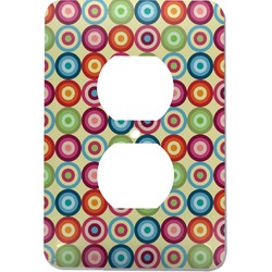 Retro Circles Electric Outlet Plate