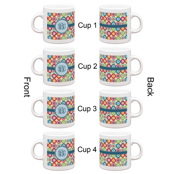 Retro Circles Espresso Cup Set of 4 - Apvl