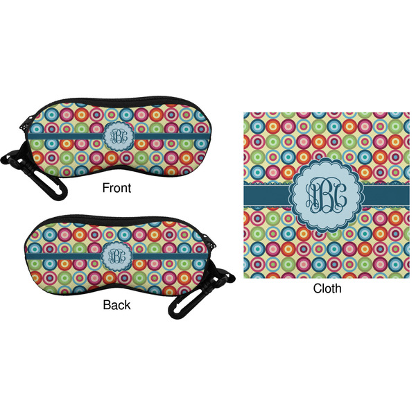 Retro Circles Eyeglass Case & Cloth (Approval)