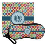 Retro Circles Eyeglass Case & Cloth (Personalized)