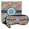 Retro Circles Eyeglass Case & Cloth Set