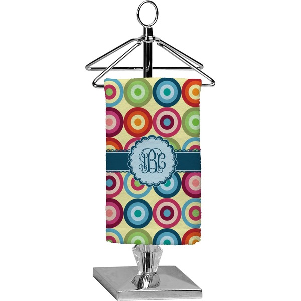 Custom Retro Circles Finger Tip Towel - Full Print (Personalized)