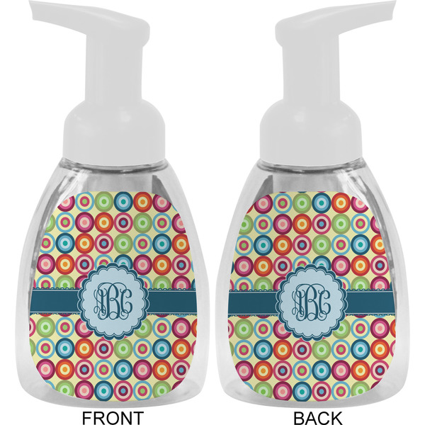 Retro Circles Foam Soap Bottle Approval - White