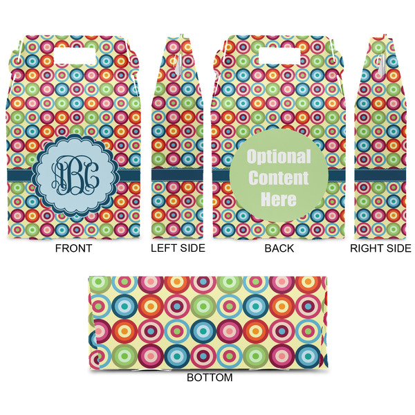 Retro Circles Gable Favor Box - Approval